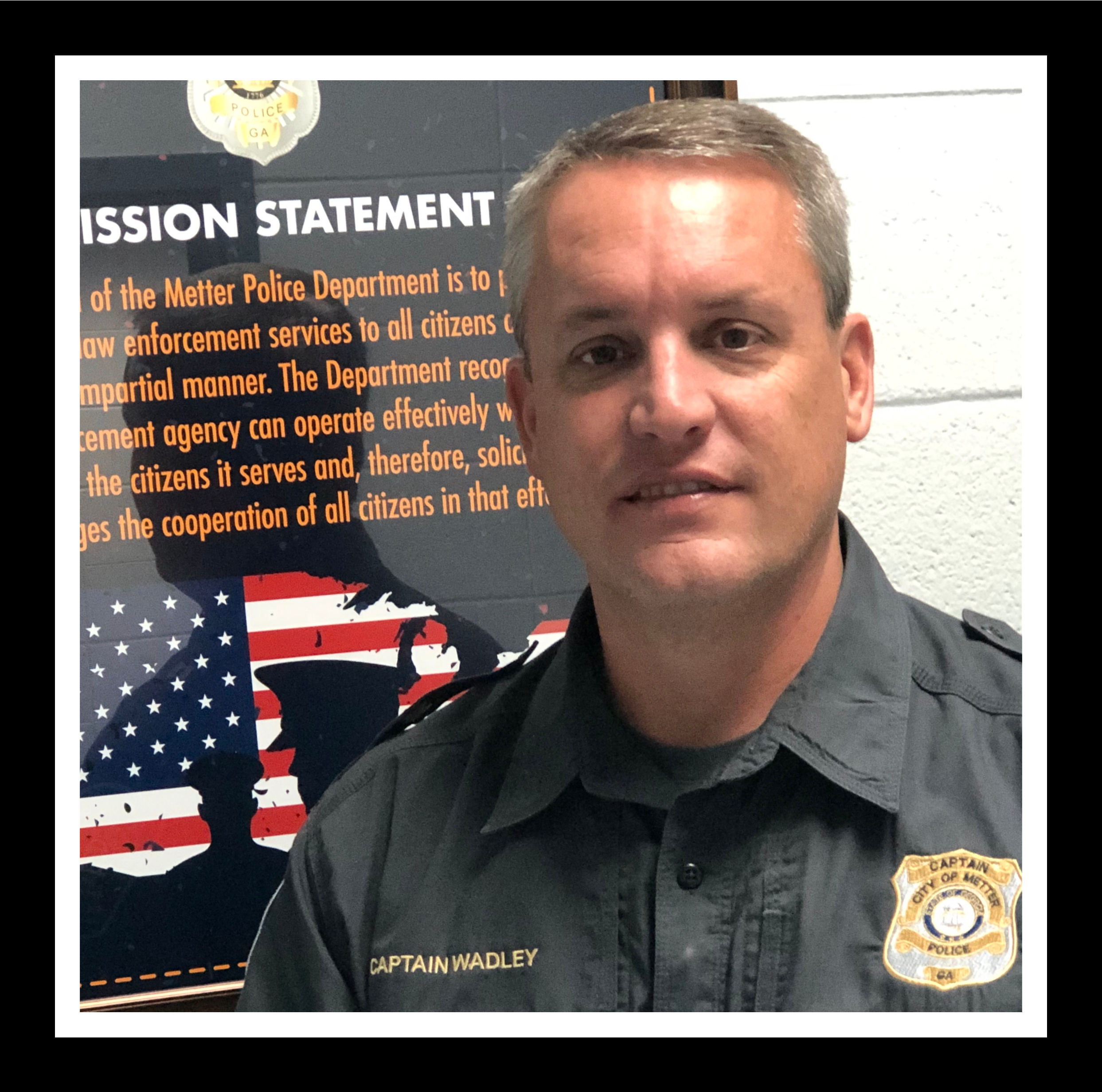 Kevin Wadley, police officer, City of Metter
