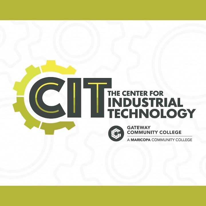 GateWay Center for Industrial Technology logo on green background. 