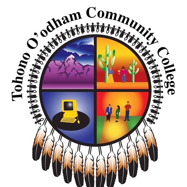 School logo for Tohono O'odham Community College in Sells AZ