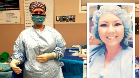 'My favorite part about my job is knowing that you are making a difference in someone’s life,' said surgical technologist Shana Frazee.