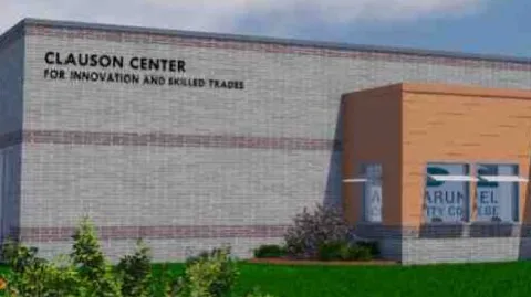 Rendering of the Clauson Center at AACC.