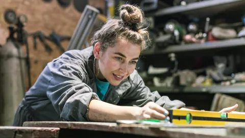 In many of the skilled trades, the gender wage gap is almost nonexistent, making the trades especially attractive for women. (Credit: Aerogondo2/Shutterstock)