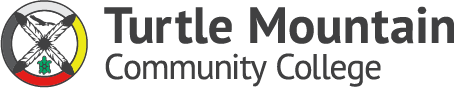 School logo for Turtle Mountain Community College in Belcourt ND