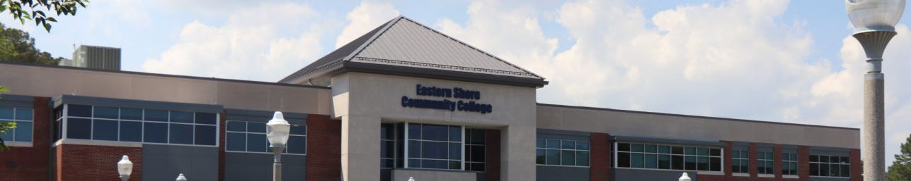 Campus building on Eastern Shore Community College in Melfa VA