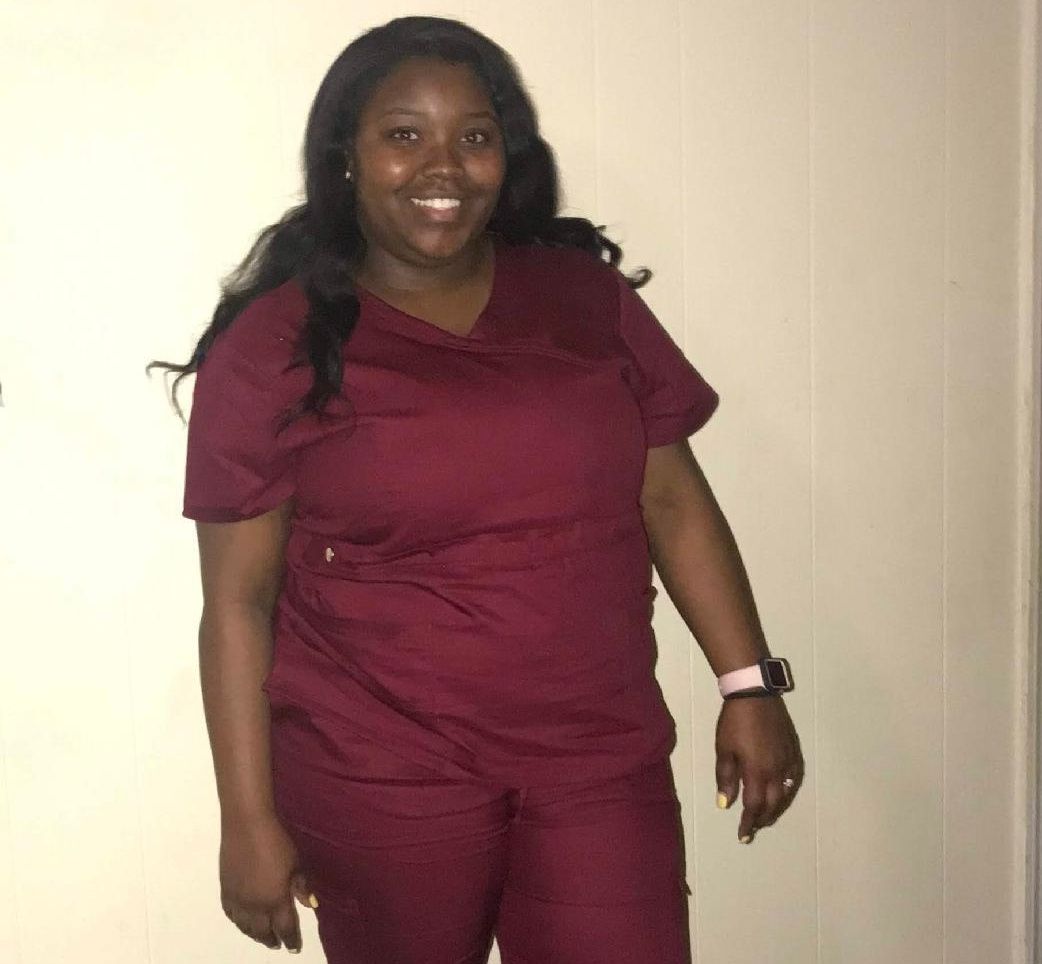 Destiny Powell works as a medical assistant at St. Theresa’s OBGYN in Snellville, Georgia
