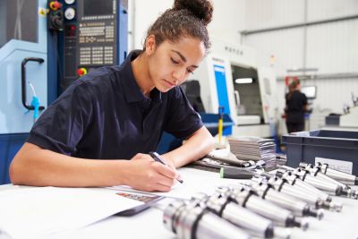 You don't have to have a bachelor's degree to gain the skills for a high-paying job like this one as a CNC operator