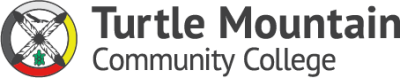 School logo for Turtle Mountain Community College in Belcourt ND