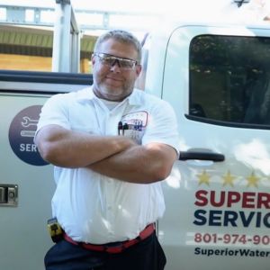 Shawn Powell, a master plumber for Superior Water and Air in the Salt Lake City area