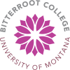 School logo for Bitterroot College UM in Hamilton MT